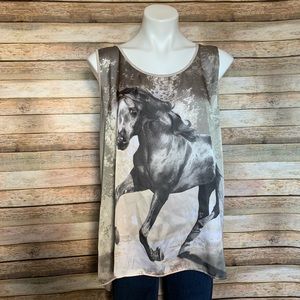 Yuni sleeveless horse top